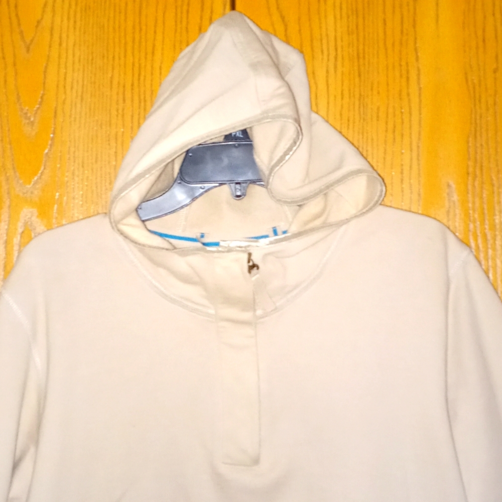 TaN "LIZ CLAIRBORNE" LIZ & CO. zip, pullover hoodie SIZE: L @**See Pics** - Picture 2 of 7